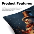 thumbnail image 2 of Snowman Luxurious Velvet Throw Pillow Inserts with Unique Patterns - Set of 2 Chair Pillow Covers - Available in 16x16, 18x18, 20x20 Inches for All Occasions, 2 of 6