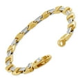 thumbnail image 2 of Pompeii Men's Designer Link 14k Gold (32gram) or Platinum (52gram) 3.5-8mm Bracelet 8.5", 2 of 3