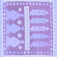 thumbnail image 1 of Ahgly Company Indoor Square Southwestern Blue Country Area Rugs, 5' Square, 1 of 4