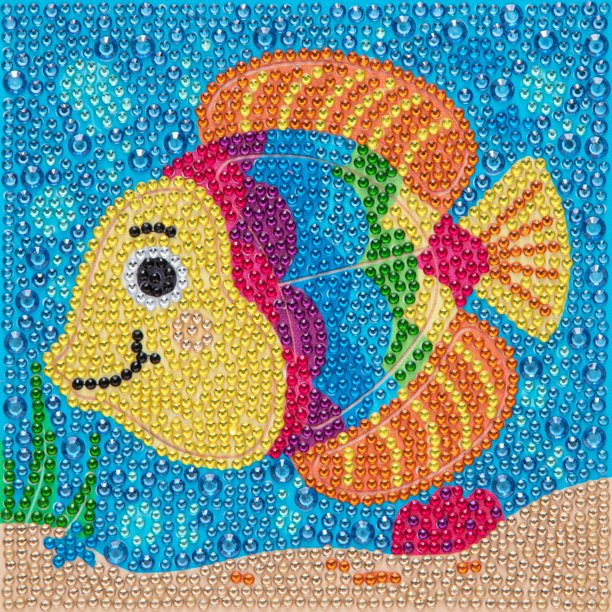 Pintura de diamante 5D DIY Full Round Drill Fish Kit Home Decor Art Craft (DX239) Hugtrwg Para estrenar