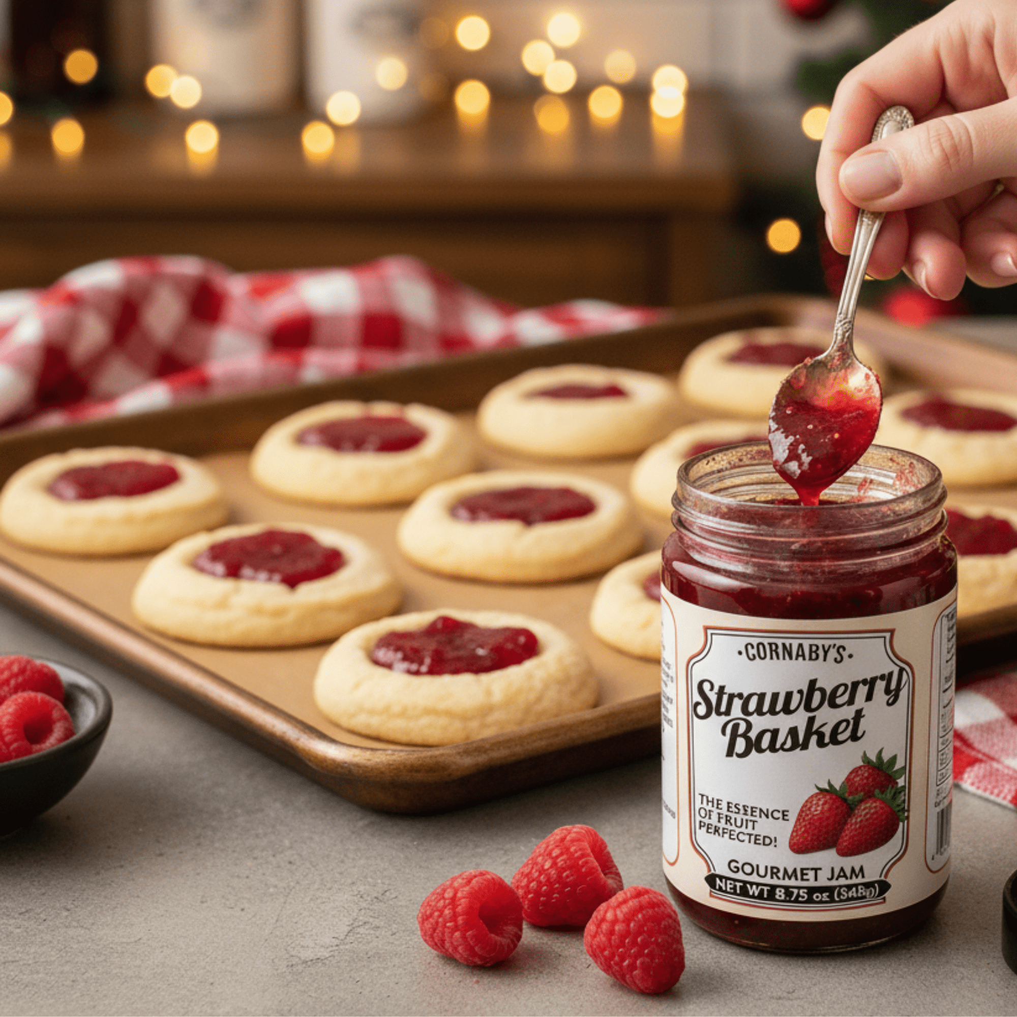 Cornaby's Strawberry Basket Gourmet Jam (3 Pack) | Gluten-Free, 8.75 oz