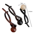 thumbnail image 5 of Yesbay 3 Pcs Banana Clip Set Beads Decor French Style Hair Clips Women Non-Slip Twist Ponytail Buckle Clips Hair Accessories, 5 of 7