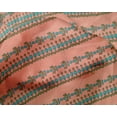 thumbnail image 4 of oneOone Silk Tabby Fabric Floral & Flying Swan Block Print Fabric BTY 42 Inch Wide, 4 of 4