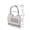 White, variant on Combination Lock 4 Digit Padlock for School Gym Locker, Sports Locker, Fence, Toolbox, Case, Hasp Storage (Black & Code Window)