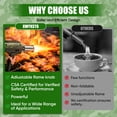 thumbnail image 6 of Propane Torch Kit, Kitchen Torch with Adjustable Flame, Flamethrower Blow Torch, Gas Welding Kits for BBQ, Searing Steak, Camping & Charcoal Torch Lighter(Tank Not Included), 6 of 10