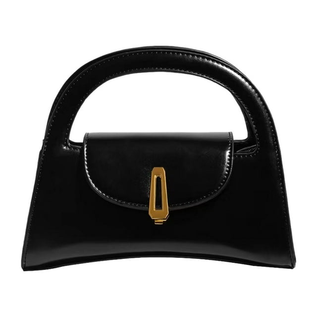 Bolso de mano para mujer, de PU, ligero, de viaje, moderno, tipo bandolera Negro