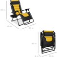 Oversized Padded Zero Gravity Chair, Folding Outdoor Patio Recliner, XL