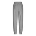 thumbnail image 5 of SRZYMJ Casual Corduroy Jogger Pants for Women Loose Elastic Waist Stretch Comfy Business Lounge Trousers with Pockets, 5 of 7