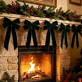 thumbnail image 3 of 16 Pcs Velvet Christmas Bows Ornaments, Bronze Long Tail Ribbon Bows for Christmas Tree, Wreath, Garland & Gift Wrap Decor, 3 of 5