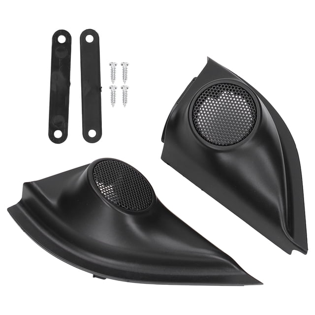 Door Pillar Tweeter Cover, Sturdy Dustproof Anti Scratch Wear Resistant Speaker Panel for Car Adaptations
