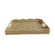 thumbnail image 1 of Bandeja para servir de imitación de ratán, cesta para servir, bandeja decorativa multiusos tejida a mano para la mesa de café como centro de mesa para Albaricoque, 1 of 9