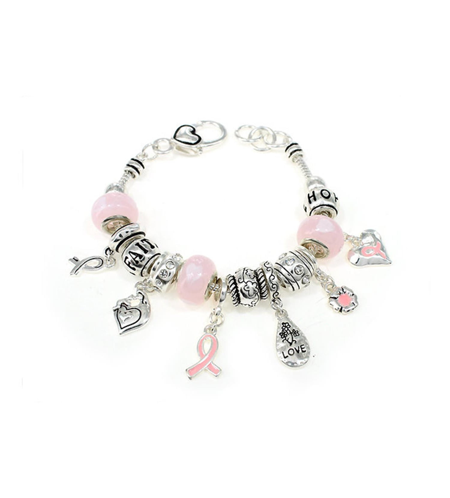 breast cancer croc charms