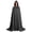 Black, variant on Lutiedan Medieval Velvet Cloak with Hood for Men and Women Halloween Witch Vampire Cape Cloak Renaissance Full Length Robe