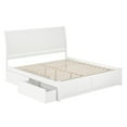 thumbnail image 2 of AFI Portland King Wood Platform Bed with Footboard and Storage Drawers, White, 2 of 6