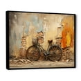 thumbnail image 2 of Designart "Old-World Charm Bike Journey" Bicycle Floater Framed Canvas Wall Art, 2 of 5