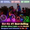 thumbnail image 2 of Lumières de Roue de Vélo à LED avec BATTERIES Incluses! Visible depuis, 2 of 4