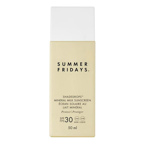 Crema solar Summer Fridays ShadeDrops SPF 30, 50 ml, leche mineral