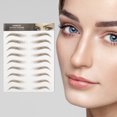 thumbnail image 2 of Unique Bargains Simulation Eyebrow Tattoo for Women 1 Pc Tail Hook,Brown, 2 of 5