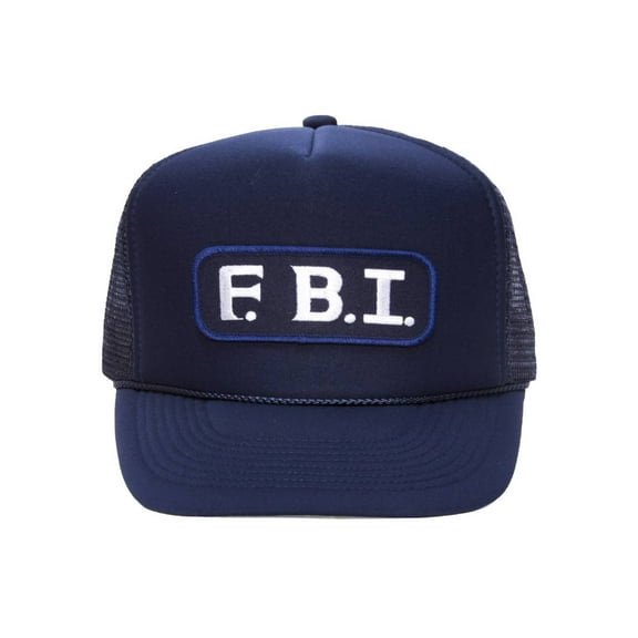 Military Patch Adjustable Trucker Hats - F.B.I.
