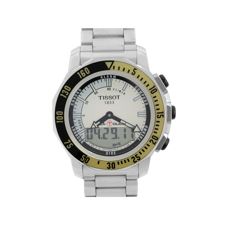 Tissot Sea Touch Steel Silver Dial Quartz Mens Watch T026.420.11