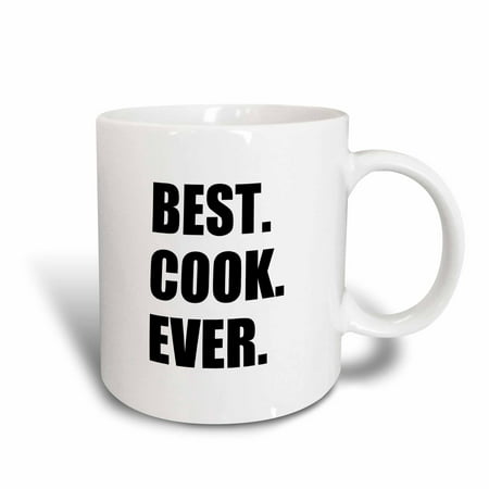 3dRose Best Cook Ever - text gifts for worlds greatest chef and cooking fans, Ceramic Mug,