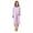 Purple, variant on Women's Plaid Long Sleeve Zip Up Long Nightgown