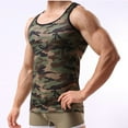 thumbnail image 4 of IDALL Tank Tops Men Mens Undershirts Sleeveless Shirts for Men Sleeveless Camouflage Vest Sportswear Tank Top Muscle Shirts for Men Camouflage M, 4 of 6