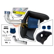 Cold Air Intake System with Heat Shield Kit + Filter Combo Blue Compatible For 16-24 Chevy Camaro 3.6L V6