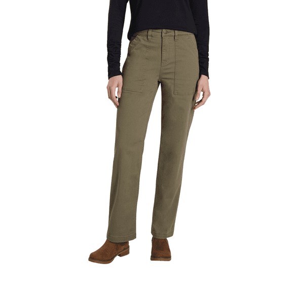 Martha Stewart Women's Garden Straight Leg Pant Stretch Canvas