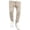 Khaki, variant on Mens Casual Jogger Pants Drawstring Skinny Fit Chino Cargo Pants Zipper Ankle Cuffs Twill Sweatpants Summer Athletic Trousers with Pockets Khaki S