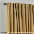 thumbnail image 3 of 3S BROTHERS Solid Linen Look Curtains Drapes Home Decorative Set of 2 Panels Linen Window Curtains Hanging Back Tap & Rod Pocket Nursery Room Bedroom Office - M-Yellow 52"x63" Each, 3 of 7