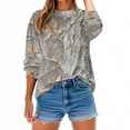 thumbnail image 2 of Maplenight Crewneck Sweatshirts for Women Casual Long Sleeve Tops Camo Maple Graphic Shirts Fall Fashion Clothes, 2 of 6