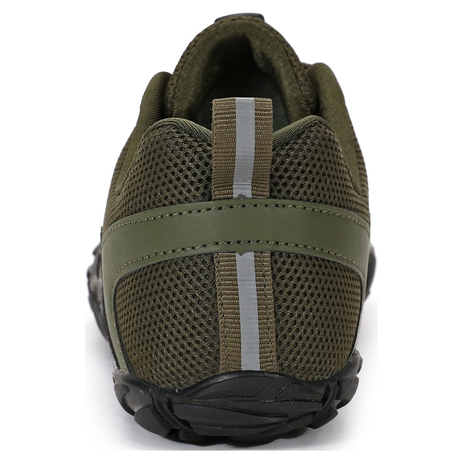 Barefoot Water Shoes Mens Trail Runner Wide Toe Box Hiking Shoes Minimalist Zero Drop Sole Quick Dry Water Sports Sneakers Dark Green 44