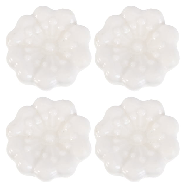 4 Pcs Support de Baguettes en Céramique pour Vaisselle (Blanc)