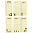 thumbnail image 1 of Inkdotpot Pack of 6 Funny Magnetic Dry Erase List For Fridge, Wipe Clean w/ NoStain, Quick Notes Shopping & Grocery List Whiteboard for Fridge, 8.75" x 3.8"(House Plants), 1 of 6