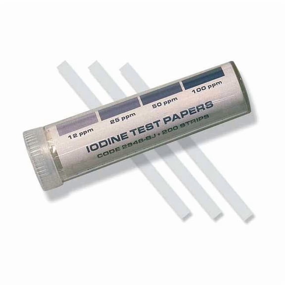Lamotte Test Strip,Iodine,PK200 2948-BJ