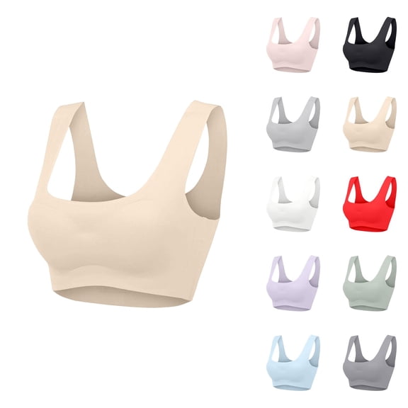 Sports Bras for Women Cooling Seamless Wireless Push Up Bralettes Workout Gym Yoga Bra Tshirt Bra