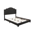 thumbnail image 2 of Sleepy's by Mattress Firm Harley Button Tufted Headboard with Low Profile Bed Frame, Queen , Blue, 2 of 5