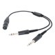 thumbnail image 3 of Cable adaptador de auriculares de 5 pines Cable de auriculares de aviación Montaje fácil de instalar Fácil de usar Durable para enchufe XLR a GA, 3 of 8