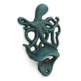 thumbnail image 3 of Hampton Nautical Dark Blue Whitewashed Cast Iron Wall Mounted Octopus Bottle Opener, 3 of 7