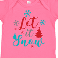 thumbnail image 4 of Inktastic Let It Snow, Snowflakes, Christmas - Red Blue Gray Boys or Girls Baby Bodysuit, 4 of 5