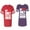 Men Red / Women Purple, variant on My Heart Only Beat For Her Him Matching Couple Cotton Jerseys (Men Red / Women Black) (Men S / Women S)