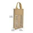 thumbnail image 2 of WHAMVOX Handles Wine Tote Bag Wine Bottle Bag Shopping 34X18X8CM, 2 of 4