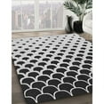 thumbnail image 2 of Ahgly Company Indoor Round Patterned Iridium Black Area Rugs, 8' Round, 2 of 6