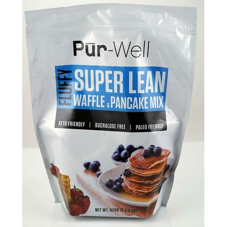 Pur-Well Living Super Lean Low Carb Waffle & Pancake Mix Keto Paleo [1G