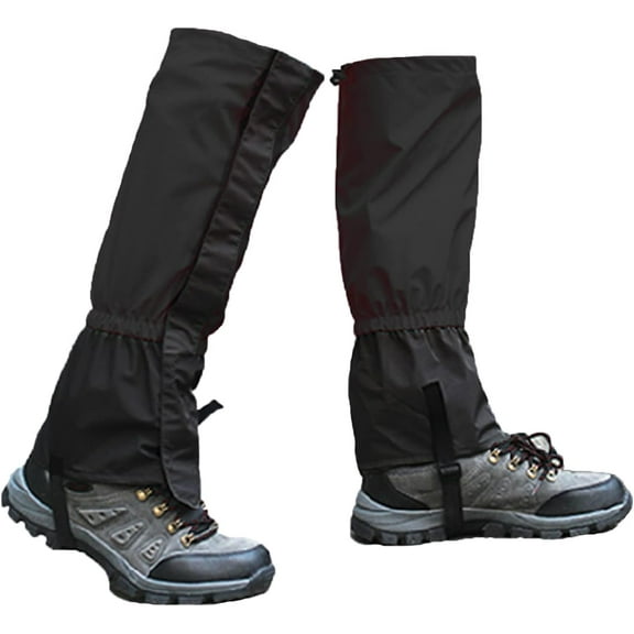 1 Pair Kids Snow Gaiters Boys Girls Adjustable Hiking Gaiters Walking Gaiters Waterproof Boot Leg Gaiters Lightweight Leg Gaiters Windproof Durable Leg Cover Protect For Walking Climbing Skiing