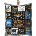 thumbnail image 1 of LHSHID Dad Gifts Throw Blanket Birthday Gifts for Dad from Daughter Son Best Dad Ever Gifts Presents for Dad from Kids Dads Birthday Gifts Ideas Gifts for Dad Who Wants Nothing 50"x60", 1 of 7