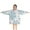 Blue And Pink, variant on Blue and Pink Christmas Snowflake Pattern Blanket Hoodies for Kids 6-13YR Oversize Wearable Blanket Hoodies for Boys Girls Teens