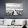 thumbnail image 3 of wall26 Floating Framed Canvas Wall Art for Living Room, Bedroom Black and White Bridge Canvas Prints for Home Decoration Ready to Hang - 24x36 inches, 3 of 4