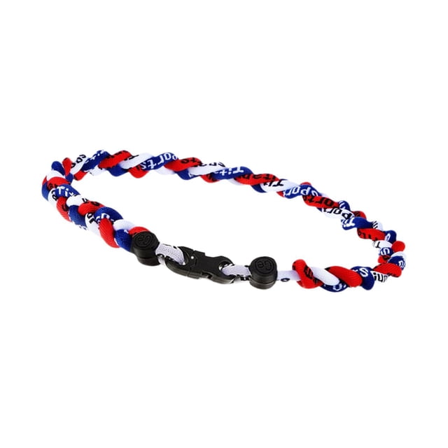 TISHITA Collier de Baseball Décor Athlète Bijoux de Mode pour les Hommes Garçons Amateurs de Baseball Rouge Bleu Blanc